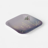 Magical Christmas Glow Christmas Birthday plates ペーパープレート (傾斜あり)