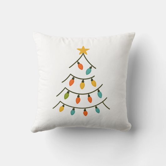 Magical Christmas Light Tree Glow クッション (裏面)