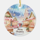 Magical Christmas Market Winter Wonderland セラミックオーナメント (正面)