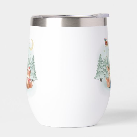 Magical Christmas Night in the Winter Forest (左面)