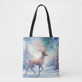 Magical Christmas Reindeer Tote トートバッグ