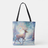 Magical Christmas Reindeer Tote トートバッグ (裏面)