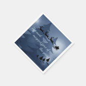 Magical Christmas Scene スタンダードカクテルナプキン (角)