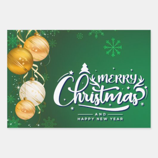 Magical Christmas Spirit – Festive Holiday Design ラッピングペーパーシート (正面)