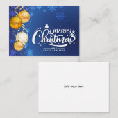 Magical Christmas Spirit – Festive Holiday Design 名刺 (正面/裏面)