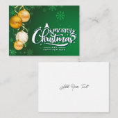 Magical Christmas Spirit Loyalty Card ロイヤリティカード (正面/裏面)