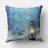 Magical Christmas Train Pillow – Vintage Winter クッション (裏面)