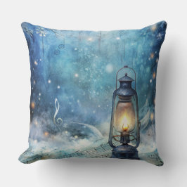 Magical Christmas Train Pillow – Vintage Winter クッション