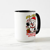 Magical & Classic Christmas Snowman Mug Holiday  マグカップ (正面右)