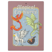 Magical Creatures Vintage Graphic クリップボード (裏面)