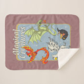 Magical Creatures Vintage Graphic シェルパブランケット (正面(横))