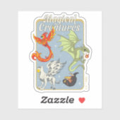Magical Creatures Vintage Graphic シール (シート)