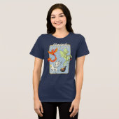 Magical Creatures Vintage Graphic トライブレンドTシャツ (正面全面)