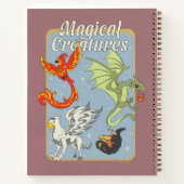 Magical Creatures Vintage Graphic ノートブック (裏面)
