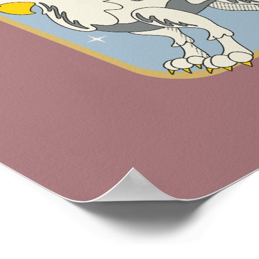 Magical Creatures Vintage Graphic ポスター (角)