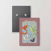 Magical Creatures Vintage Graphic 缶バッジ (正面/裏面)