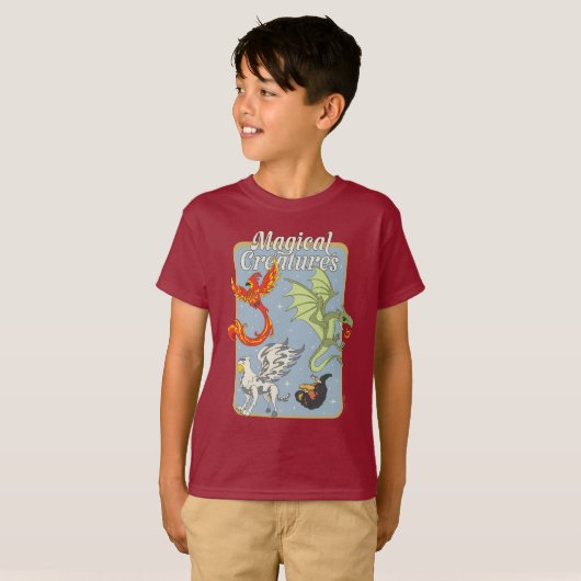 Magical Creatures Vintage Graphic Tシャツ (正面フル)