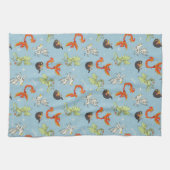 Magical Creatures Vintage Pattern キッチンタオル (横)