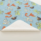 Magical Creatures Vintage Pattern シェルパブランケット (3/4)