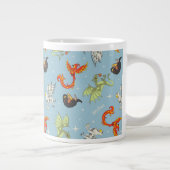 Magical Creatures Vintage Pattern ジャンボコーヒーマグカップ (右)