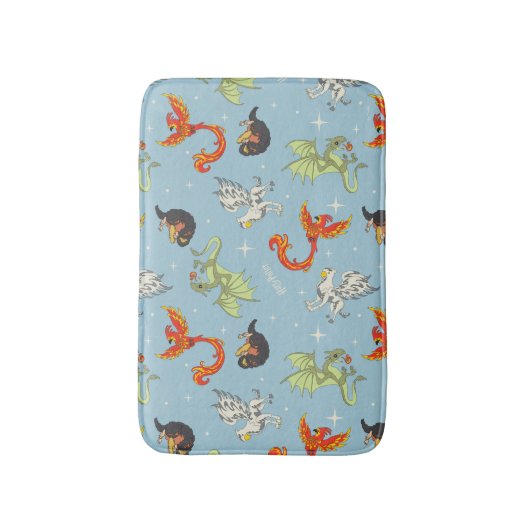 Magical Creatures Vintage Pattern バスマット (正面縦)