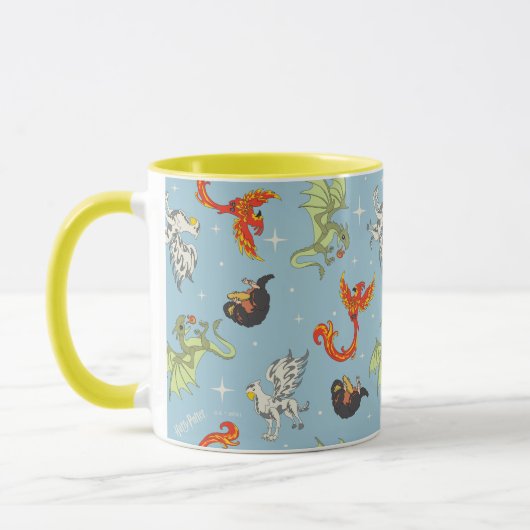 Magical Creatures Vintage Pattern マグカップ (左)