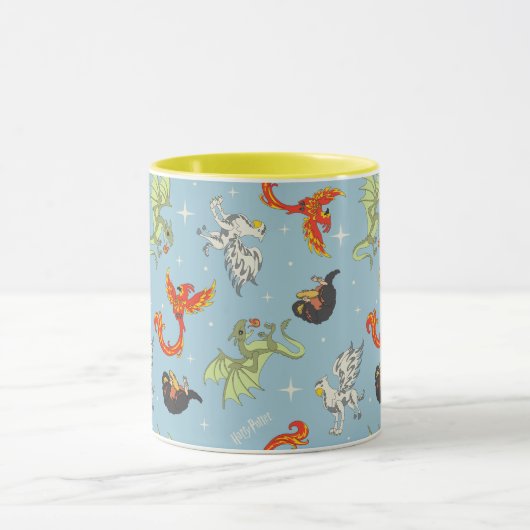 Magical Creatures Vintage Pattern マグカップ (中央)