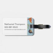 Magical Creatures Vintage Pattern ラゲッジタグ (裏面横)