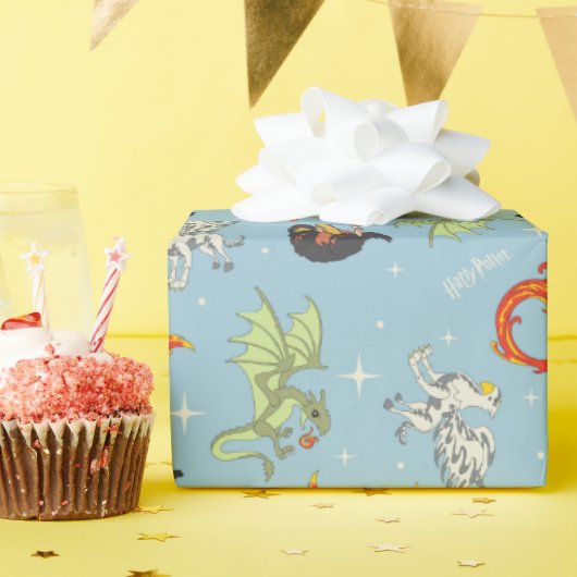 Magical Creatures Vintage Pattern ラッピングペーパー (誕生日パーティー)