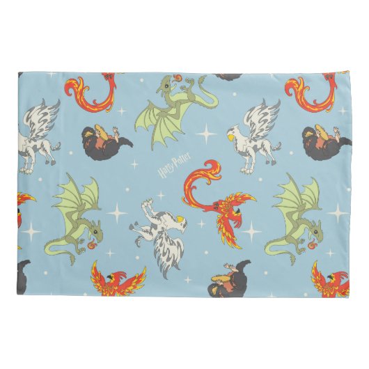 Magical Creatures Vintage Pattern 枕カバー (裏面)