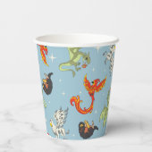 Magical Creatures Vintage Pattern 紙コップ (裏面)