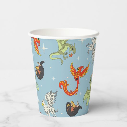 Magical Creatures Vintage Pattern 紙コップ (裏面)