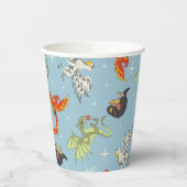 Magical Creatures Vintage Pattern 紙コップ (左)