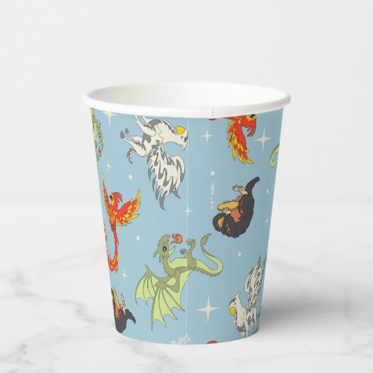 Magical Creatures Vintage Pattern 紙コップ (右)
