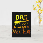 Magical Dad, Manager Of Mischief Birthday Family M カード (黄色い花)