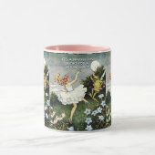 Magical Dancing Fairy and Frog Two-Tone coffee mug マグカップ (中央)