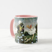 Magical Dancing Fairy and Frog Two-Tone coffee mug マグカップ (正面左)