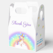 Magical Day Rainbow Stars Unicorn Birthday  フェイバーボックス (オープン)