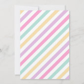 Magical Day Unicorn and Rainbows Birthday 招待状 (裏面)