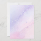 Magical Day Unicorns and Flowers Birthday Party 招待状 (裏面)