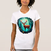 Magical Deer Woodland Tシャツ (正面)