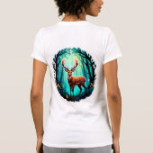 Magical Deer Woodland Tシャツ (裏面)
