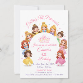Magical Disney Princess Birthday Card for Girls シーズンカード