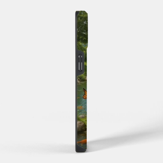 Magical Dragon Garden iPhone 14 Case – Whimsical F iPhoneケース (右側面)