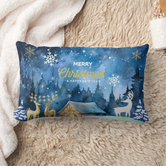 "Magical Dreams Christmas Pillow" ランバークッション (ブランケット)