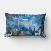 "Magical Dreams Christmas Pillow" ランバークッション (正面)