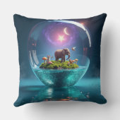Magical Elephant in a Cosmic Glass Sphere" クッション (裏面)