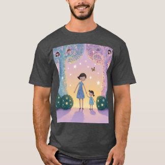 Magical Evening Walk with Mom caesium vintage Tシャツ