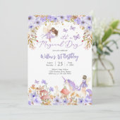 Magical Fairy 1st Birthday Invitation 招待状 (スタンド正面)
