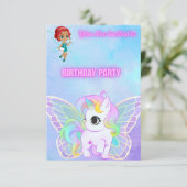 Magical Fairy and Butterfly Unicorn Flat Card 出欠カード (スタンド正面)